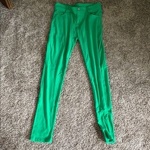 Green jeggings